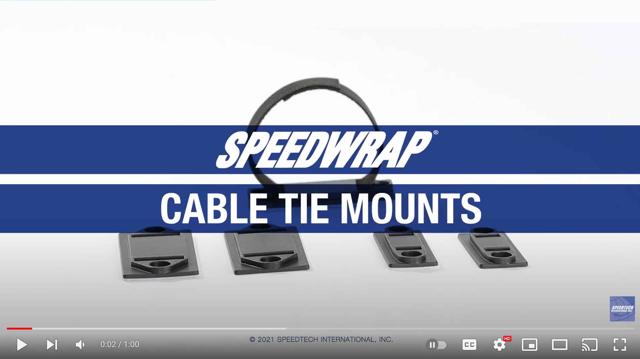 SPEEDWRAP® Tie Mount For Hook & Loop Cable Ties 